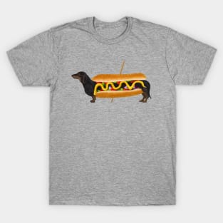 Funny Dachshund Hot Dog T-Shirt